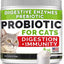 Cat Probiotic Powder & Probiotics with Diarrhea Fiber & Digestive Support Supplement for Cats, 2 count