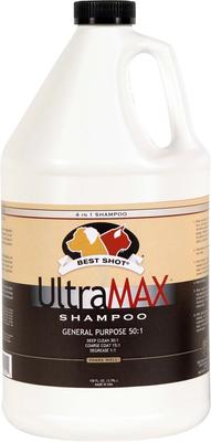 Champú UltraMax de uso general 50:1 para perros y gatos, botella de 1,1 galones
