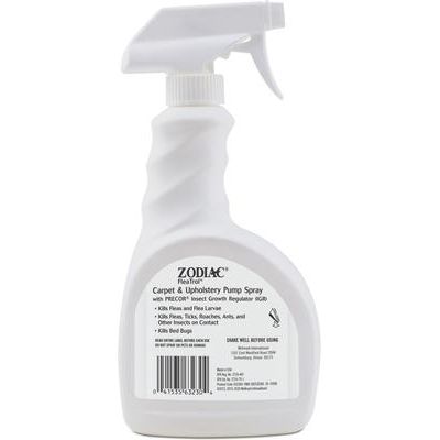 Spray antipulgas y garrapatas para alfombras y tapicería, 24 onzas líquidas