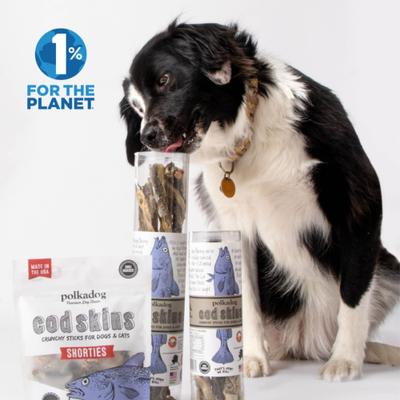 Cod Skins Shorties Dehydrated Dog & Cat Treats, 2-oz bag