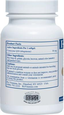 CoQ10 30 Softgels Heart Supplement for Cats & Dogs, 30 count