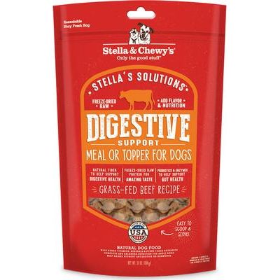 Alimento para perros Stella's Solutions Hip & Joint Boost en bocados de pollo crudo liofilizado de gallinas camperas, bolsa de 13 oz