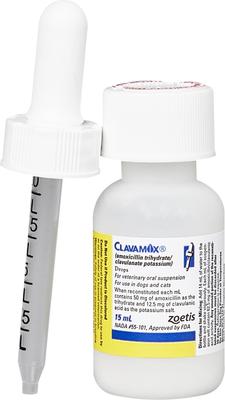 (Amoxicillin / Clavulanate Potassium) Powder for Oral Suspension for Dogs & Cats, 62.5-mg/mL, 15-mL