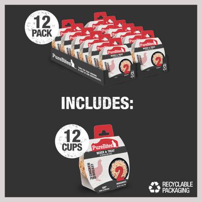 Mixers 100% Chicken Breast in Water Cat Food Topping, 1.76-oz tray, case of 12