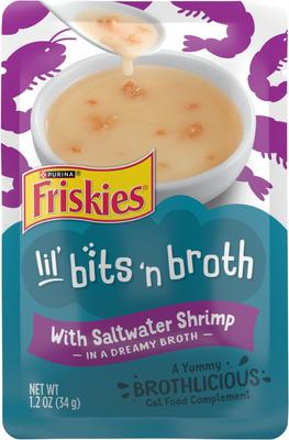 Lil Slurprises with Saltwater Shrimp in Dreamy Sauce Wet Cat Food Topper, 1.2-oz pouch, case of 16