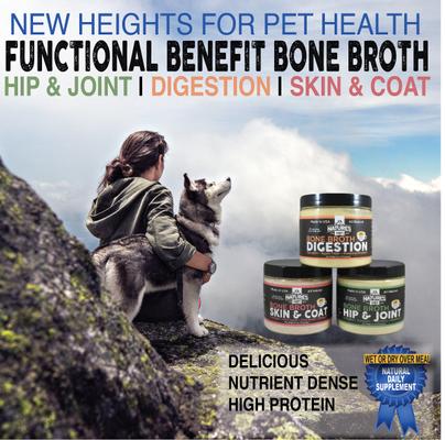Hip & Joint Bone Broth Dry Dog & Cat Food Topping, 6-oz jar