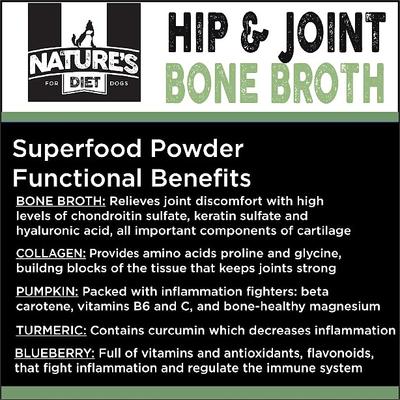Hip & Joint Bone Broth Dry Dog & Cat Food Topping, 6-oz jar