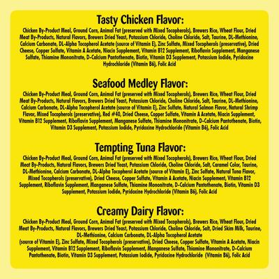 Feline Favorites Classic Variety Pack Soft & Crunchy Cat Treats, 3-oz bag, case of 4