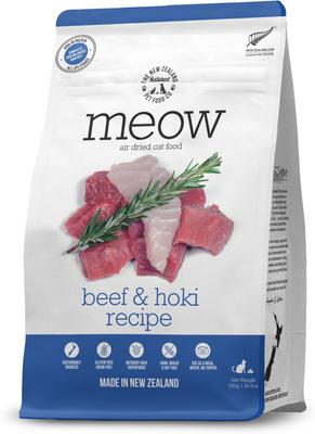 Meow Beef & Hoki Air Dried Cat Food, 26.5-oz bag