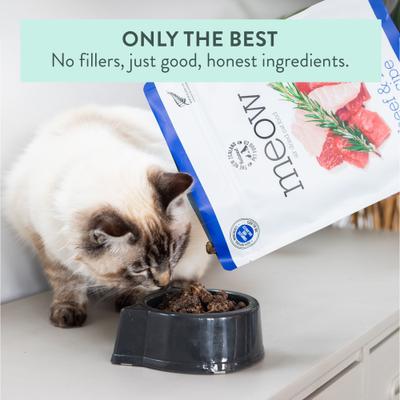 Meow Beef & Hoki Air Dried Cat Food, 26.5-oz bag