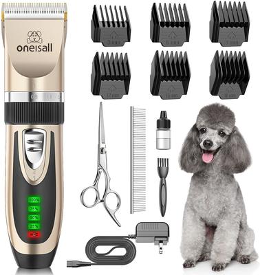 Cordless 2-Speed Pet Hair Grooming Clipper, Gold