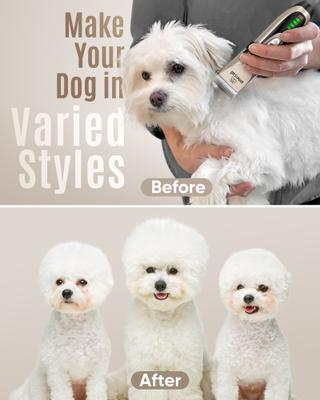 Cordless 2-Speed Pet Hair Grooming Clipper, Gold