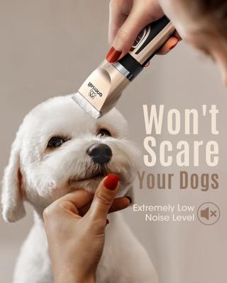 Cordless 2-Speed Pet Hair Grooming Clipper, Gold