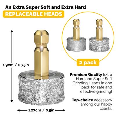Quality Extra Grinding Heads Soft & Hard Steel Dog & Cat Grooming Tool