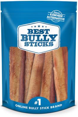Golosinas para perros Bully Sticks de 6 pulgadas de grosor, 5 unidades