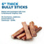 6-in Thick Bully Sticks Dog Treats, 5 count