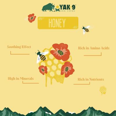 Honey Yak Chew Dog Treats, 4 count, Small