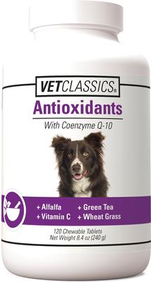 Suplemento masticable para perros con antioxidantes y coenzima Q-10 (120 comprimidos)