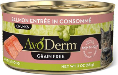 Grain-Free Salmon Entree Salmon Consomme Canned Cat Food, 3-oz, case of 24