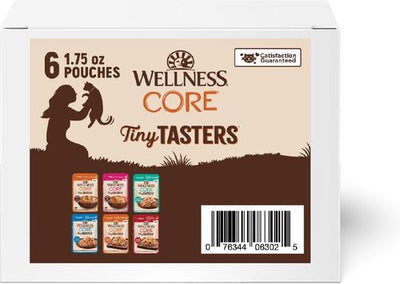 CORE Tiny Tasters Sampler Pack Natural Grain-Free Wet Cat Food, 1.75-oz pouch, case of 6