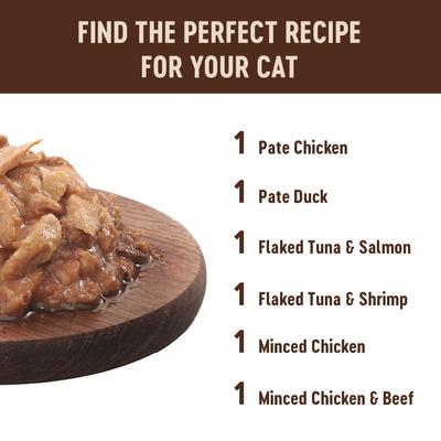 CORE Tiny Tasters Sampler Pack Natural Grain-Free Wet Cat Food, 1.75-oz pouch, case of 6