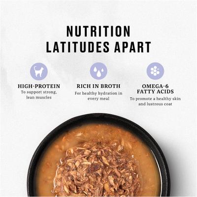 Landmark Mackerel & Tuna Recipe in Broth Grain-Free Canned Cat Food, 3-oz can, case of 12