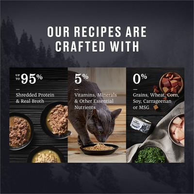 Landmark Mackerel & Tuna Recipe in Broth Grain-Free Canned Cat Food, 3-oz can, case of 12