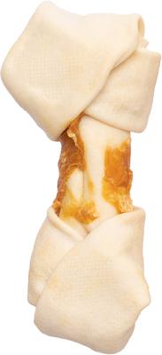 Twistedz 4 to 5-inch Beefhide Bones with Chicken Flavored Wrap Dog Hard Chews, 3 count