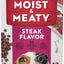 Steak Flavor Dry Dog Food, 6-oz pouch, case of 12