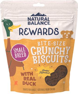Rewards Small Breed Duck Flavored Crunchy Biscuit Dog Treats, 8-oz bag, bundle of 2