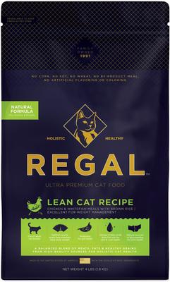 Lean Recipe Dry Cat Food, 4-lb bag