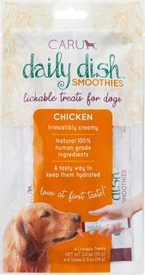 Daily Dish Smoothies Chicken Flavored Lickable Dog Treats, 0.5-oz tube, 4 count