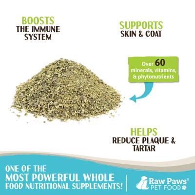 Organic Sea Kelp Powder Supplement Food Topper for Dogs & Cats, 8-oz bag