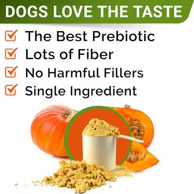 Pumpkin High Fiber Powder Stool Consistency & Softener Supplement for Dogs, 8.1-oz jar