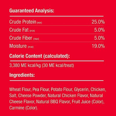 Papas fritas onduladas de triple sabor, paquete variado de golosinas para perros con pollo, queso y barbacoa, bolsa de 10 oz