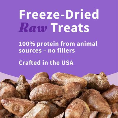 Chicken Hearts Recipe Freeze-Dried Raw Dog Treats, 2-oz bag