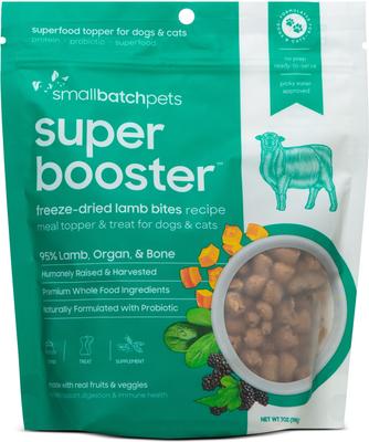 Super Booster Duck Bites Grain-Free Adult Freeze-Dried Dog & Cat Treats, 7-oz bag