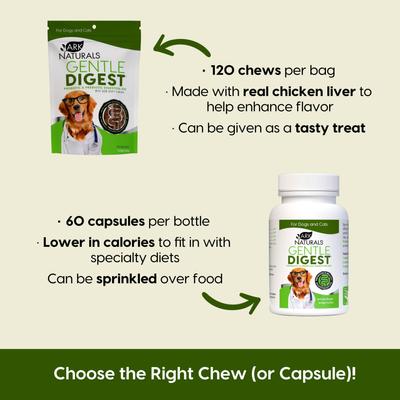 Gentle Digest Dog & Cat Soft Chews, 120 count