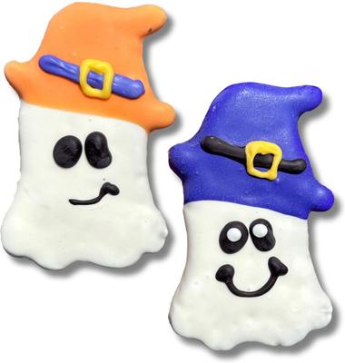 We Witch You A Happy Halloween - Galletas crujientes surtidas de mantequilla de maní y miel para perros, 18 unidades