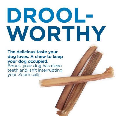 4" Bully Sticks Dog Treats, 8-oz bag