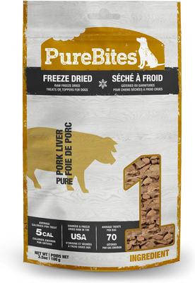 Pork Liver Freeze-Dried Dog Treats, 3.5-oz bag