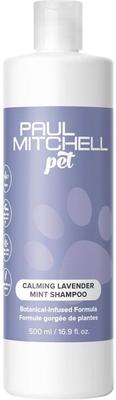 Champú calmante de lavanda y menta para perros, gatos y mascotas pequeñas, botella de 500 ml