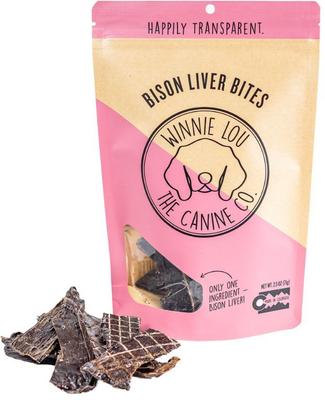 Bison Liver Bites Dog Treats, 2.5-oz bag