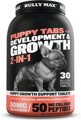 2-in-1 Development & Growth Tablet Supplement for Puppies, 3.2-oz bottle