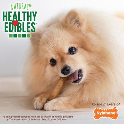 Golosinas masticables para perros Healthy Edibles de rosbif de larga duración, totalmente naturales, extra pequeñas, 8 unidades