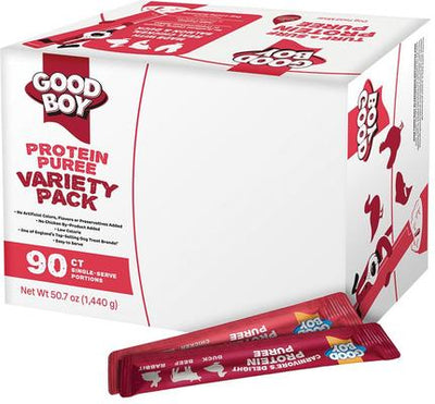 Variety Pack Puree Dog Food Topper, 90 count