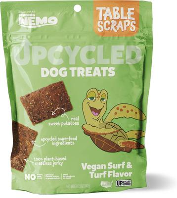 Receta vegana de surf y tierra de Buscando a Nemo: premios reciclados a base de plantas para perros, bolsa de 145 g