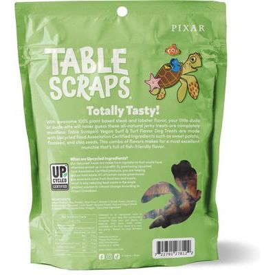Receta vegana de surf y tierra de Buscando a Nemo: premios reciclados a base de plantas para perros, bolsa de 145 g