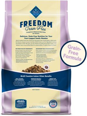 Freedom Indoor Kitten Chicken Recipe Grain-Free Dry Cat Food, 5-lb bag