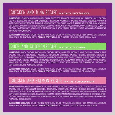 Carnivore Cravings Purrfect Pate Variety Pack Cat Food, 2.8-oz can, case of 12